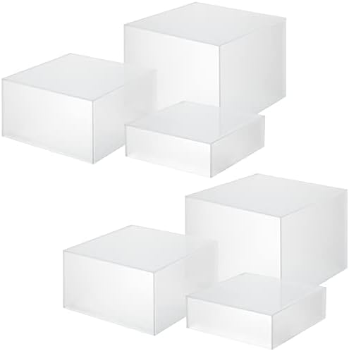 Tuanse 6 Pcs Acrylic Display Risers for Buffet Table