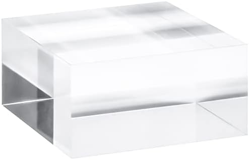 Red Co Crystal Clear Acrylic Cube Display Stand Riser