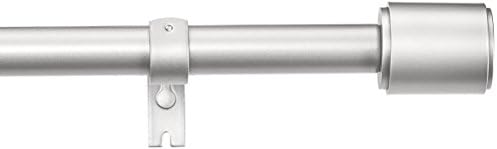 Amazon Basics 1-Inch Curtain Rod with Cap Finials