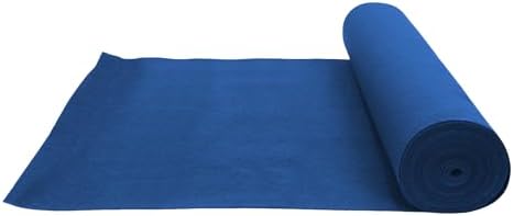 CNCEST Blue Carpet Runner for Party 33ft Non-Slip Runway Rug