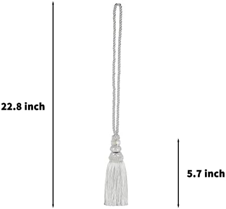 Curtain Tiebacks with Tassel 2 Pack Modern Window Holdbacks