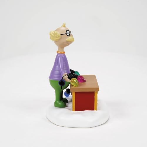 Department 56 Dr Seuss Grinch Village Lightbulb Tester Figurine