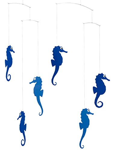 Sea Horse Blue Hanging Mobile - 22 Inches