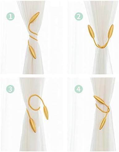 4 Pack Coffee Twist Curtain Holdbacks Decorative Tiebacks