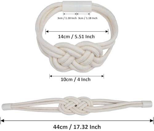2 Pack Magnetic Curtain Holdbacks for Home and Office Use