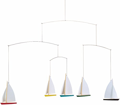 Flensted Mobiles Dinghy Regatta 5 Hanging Mobile 26 Inches