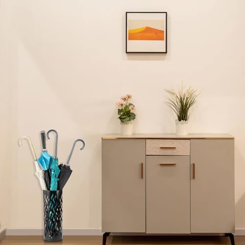Noamus Metal Umbrella Holder Black 59x59x157 Freestanding Stand