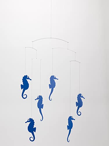 Sea Horse Blue Hanging Mobile - 22 Inches
