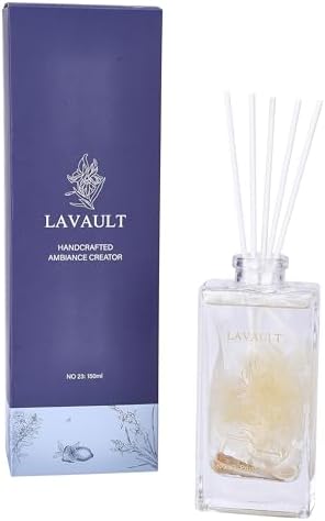 Lavault Reed Diffuser Set with Real Dry Flowers