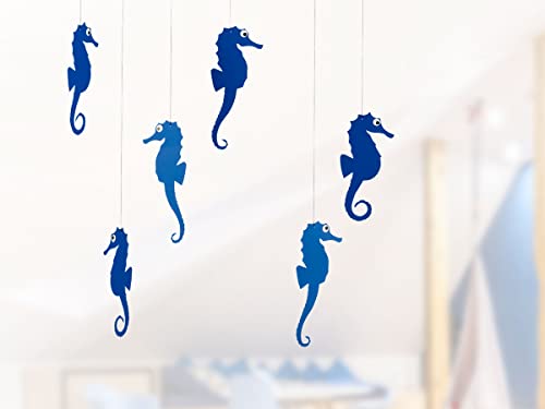 Sea Horse Blue Hanging Mobile - 22 Inches