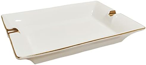 VOVCAMLS Ceramic Ashtray Square White Large