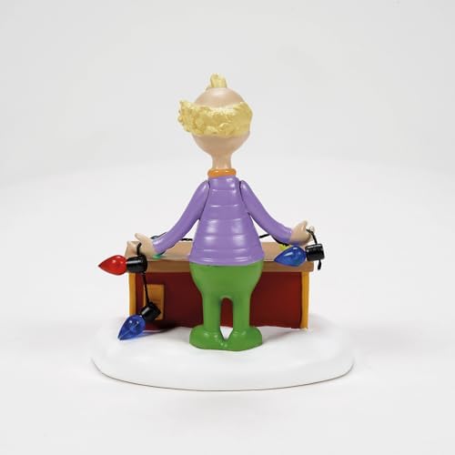 Department 56 Dr Seuss Grinch Village Lightbulb Tester Figurine
