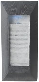 GIDITA 234 In Wall Mounted Modern Resin LED Water Fountain - Charcoal Gray
