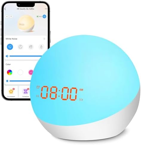Homidy Alarm Clock for Kids 4th Gen 2024 White
