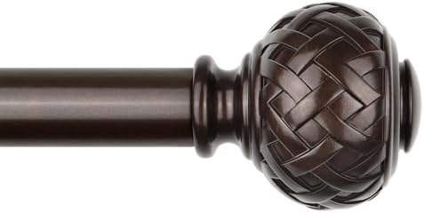 TONIAL Bronze Curtain Rod Adjustable 32-58 Inches