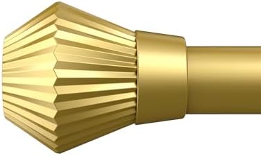 Gold Curtain Rods 48-84 Inch Adjustable Single Rods