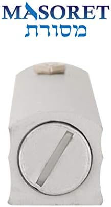 3-Piece Aluminum Door Mezuzah Cases with Hebrew Shin