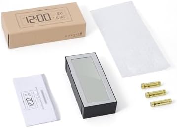 OQIMAX Battery Powered Alarm Clock with LCD Display