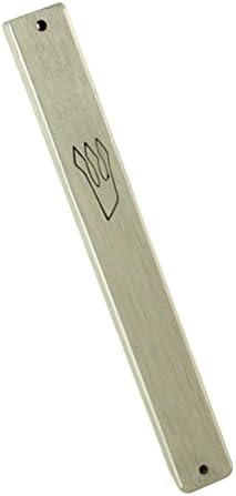 Peer Hastam Silver Matte Mezuzah Case 36 Inches