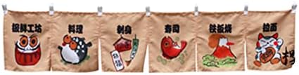 Japanese Sushi Restaurant Noren Hanging Curtain Valance 43x210CM