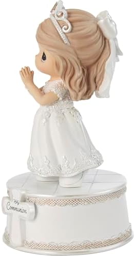 Precious Moments Holy Communion Girl Musical Figurine Plays The Lords Prayer