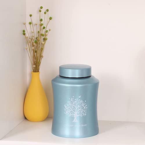 Tree of Life Urns for Human Ashes - Blue Finish 160 Cubic Inches