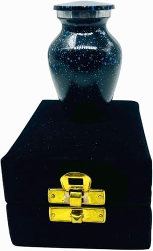 Mini Marble Cremation Urn with Velvet Box 3 Inch