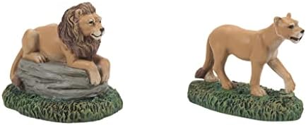 Department 56 Dickens Village Lions Figurine Set