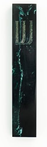 Godinger Black Resin Mezuzah with Gold Shin
