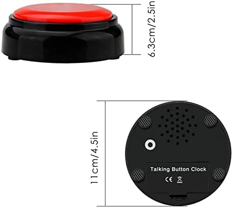 Large Talking Button Clock with Volume Control