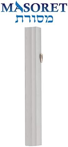 3-Piece Aluminum Door Mezuzah Cases with Hebrew Shin