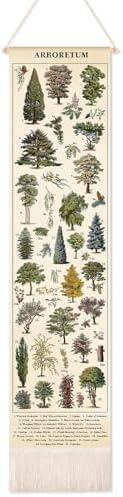 Feifeiya Vintage Plants Vertical Tapestry Wall Art