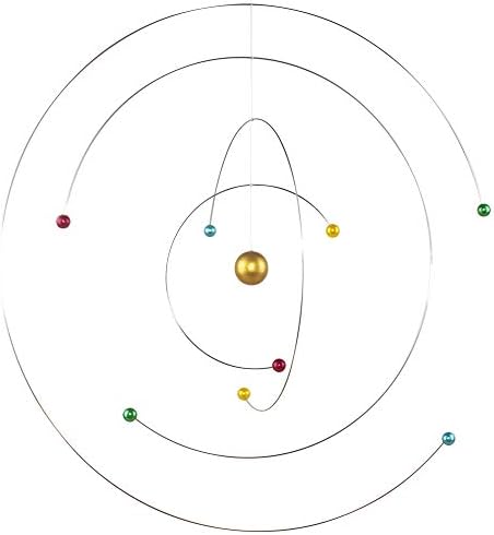 ScienceGeek Rotating Galaxy Mobile - 10 Inch Iron Solar System Decor