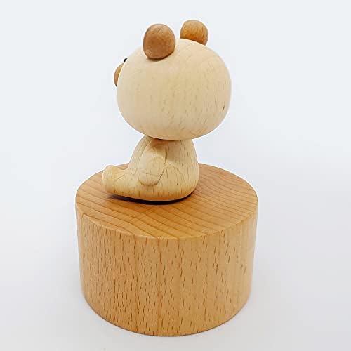 Cute Little Bear Mini Music Box Musical Gift for Kids and Friends