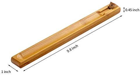 2 Pieces Bamboo Incense Holder with Adjustable Angle