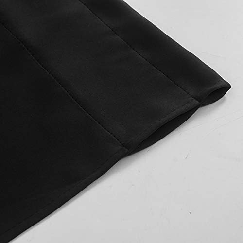 Aquazolax Black Valance Curtains 52x18 Inch 1 Panel