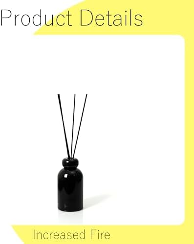 Black Oil Diffuser Sticks 50pcs 9in 3mm Thick for Home Spa