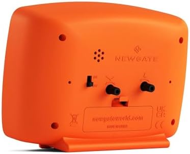 NEWGATE Brooklyn Alarm Clock Retro Design Pumpkin Orange