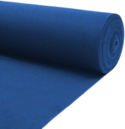 CNCEST Blue Carpet Runner for Party 33ft Non-Slip Runway Rug
