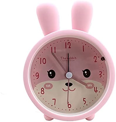 3 in 1 Cartoon Pink Rabbit Silicone Alarm Clock with Night Light