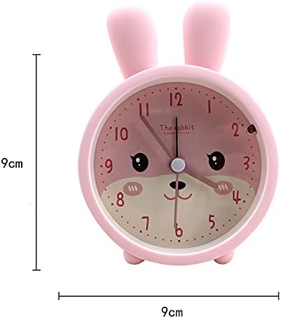 3 in 1 Cartoon Pink Rabbit Silicone Alarm Clock with Night Light