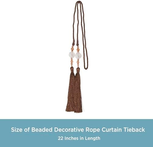 Kenney KN99817 22 Inch Beaded Rope Tassel Holdback