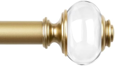 USFOOK Gold Telescoping Curtain Rods 32-58 Inch