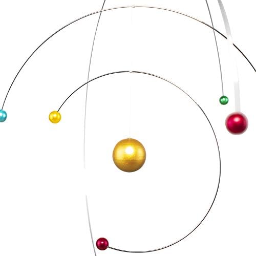 ScienceGeek Rotating Galaxy Mobile - 10 Inch Iron Solar System Decor