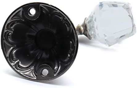 Xiaoyztan Crystal Rose Head Curtain Tiebacks Holdbacks Wall Mount Hooks Pack of 2