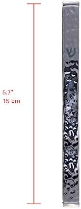 Emanuel Yair Mezuzah Case 47 Inch Hammered Silver