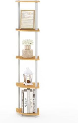 Furinno Turn-N-Tube 5 Tier Corner Display Rack
