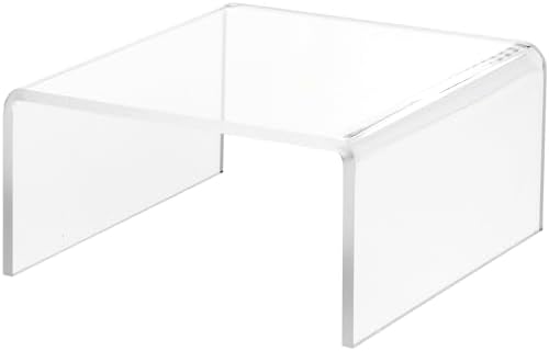 Plymor Clear Acrylic Square Display Riser
