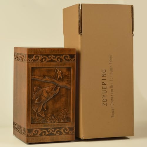 Wooden Cremation Urn for Human Ashes 250 Lbs Capacity
