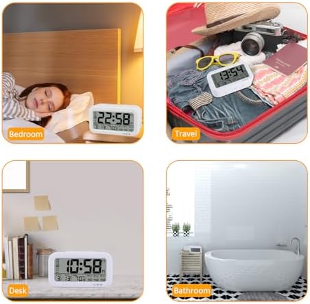WinFong 43 Inch Digital Alarm Clock with 3 Bells and Temperature